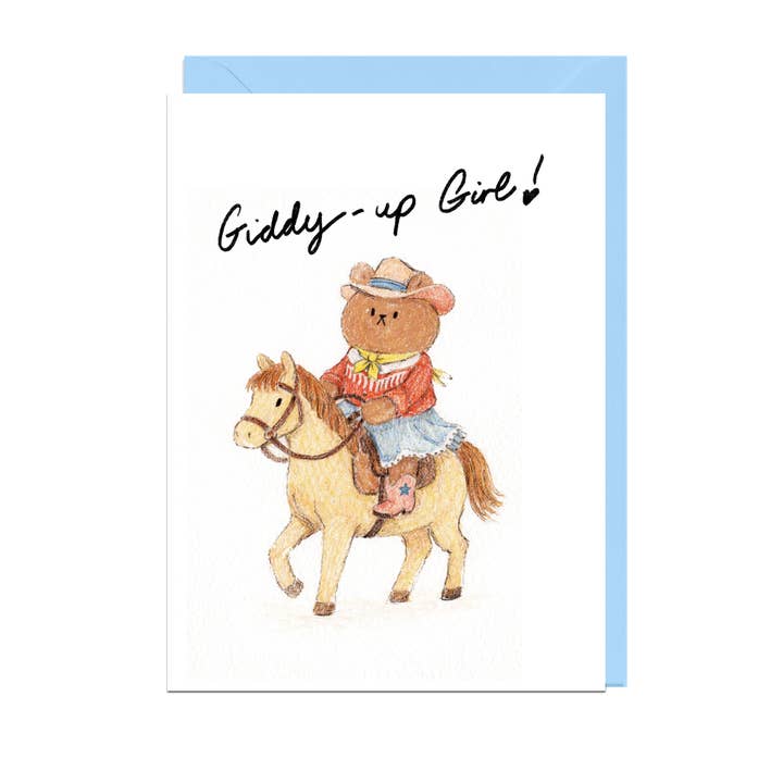 Kaart Giddy-Up Girl