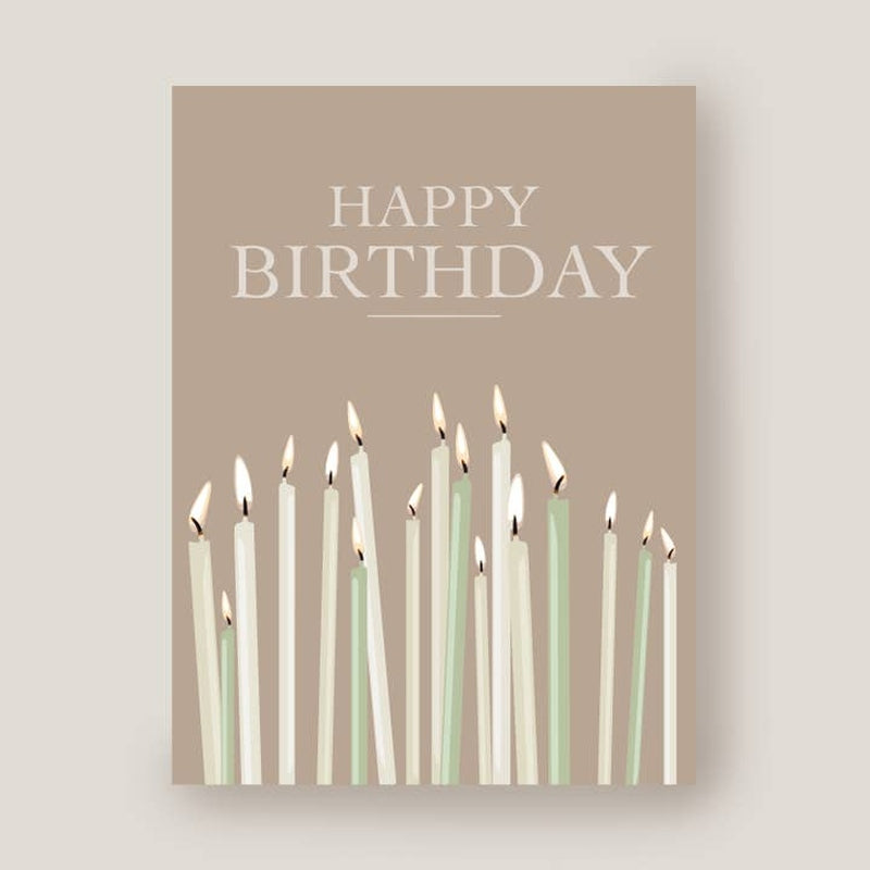 Kaart Happy Birthday Kaarsen | Zonder Envelop