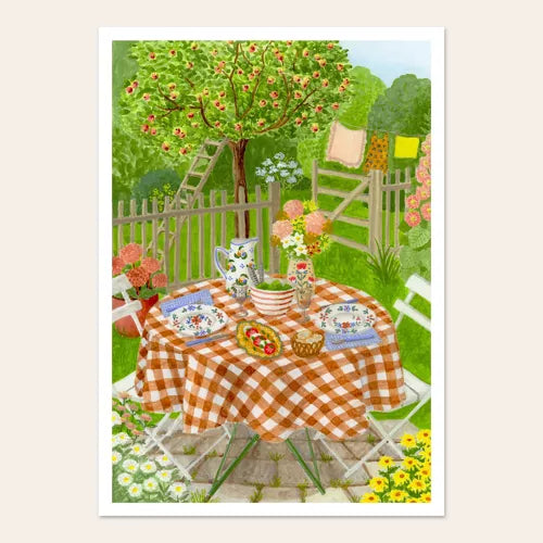 A4 Print Déjeuner Au Jardin