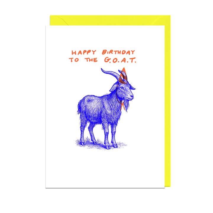 Kaart Happy Birthday To The Goat