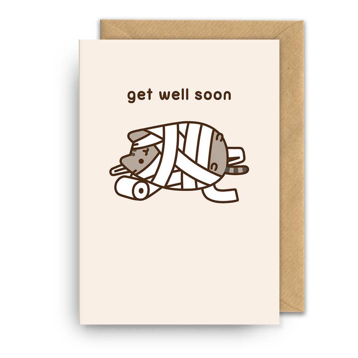 Kaart Get Well Soon | Pusheen
