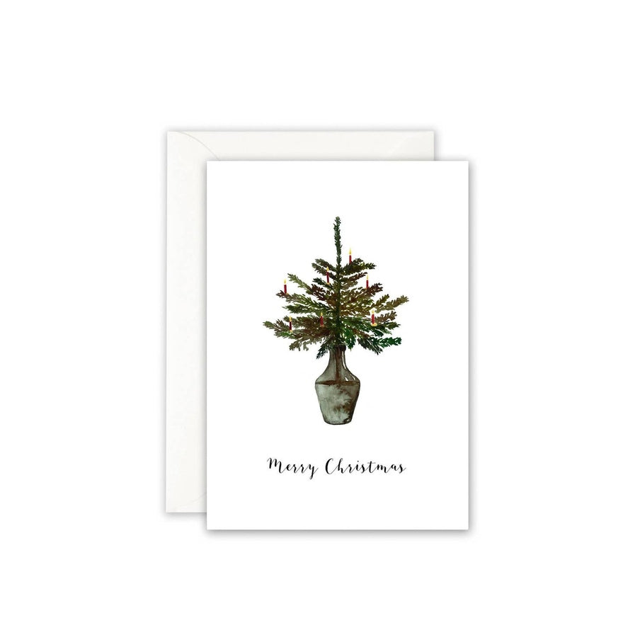 Kaart Merry Christmas | Boom In Vaas