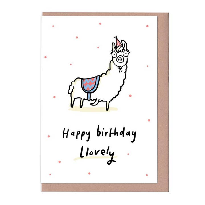 Kaart Happy Birthday Llovely Llama