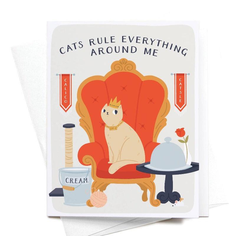 Kaart Cats Rule Everything Around Me