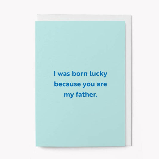 Kaart Born Lucky