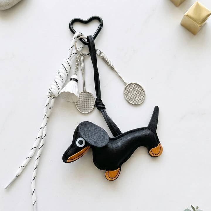 Lyse Bag Charm | Zwart