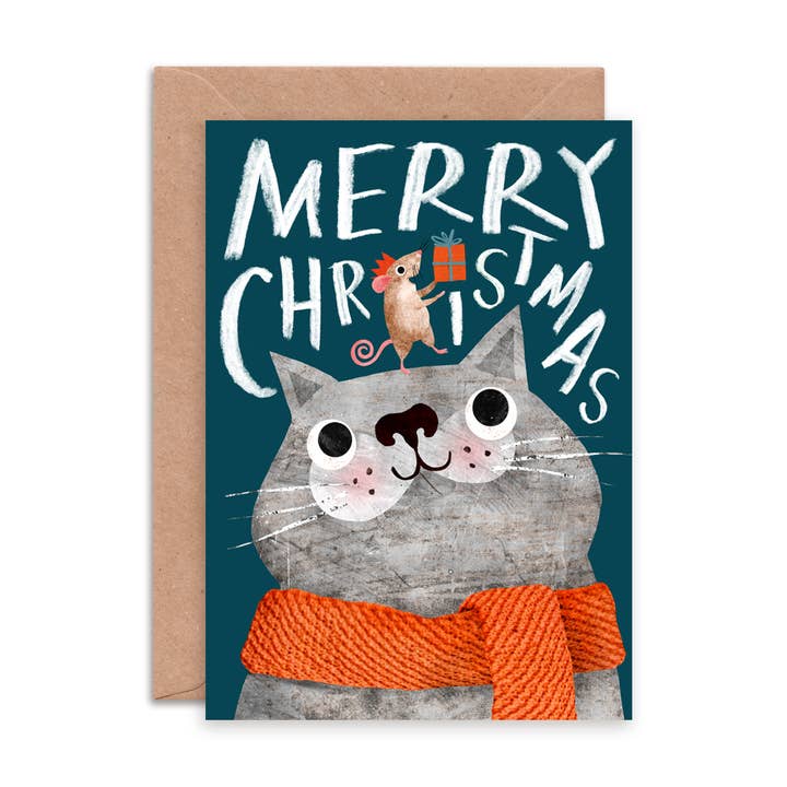 Kaart Cat & Mouse Christmas