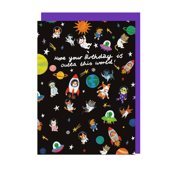 Kaart Birthday Outta This World