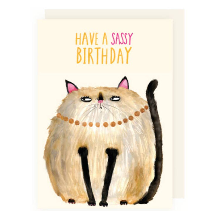 Map Birthday Sassy Cat