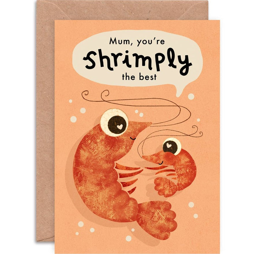 Kaart Mum, You're Shrimply The Best
