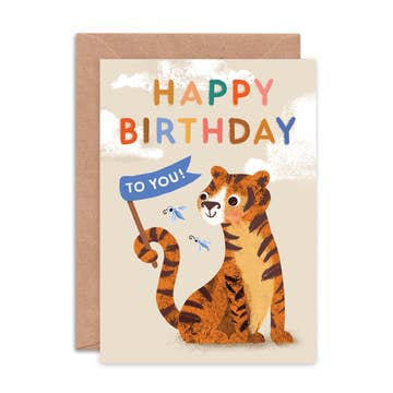 Kaart Tiger Birthday