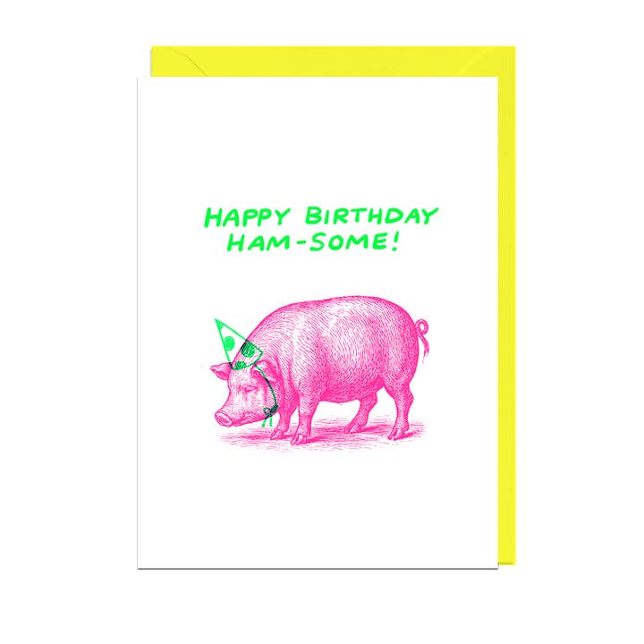 Kaart Happy Birthday Ham-Some