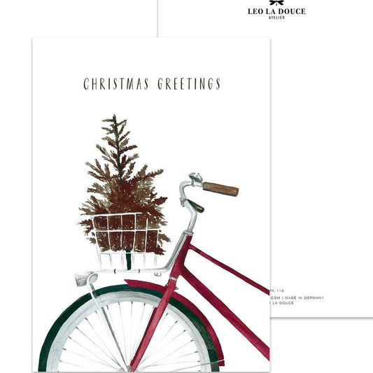 Kaart Christmas Bicycle