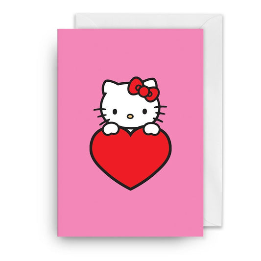 Kaart Hello Kitty Heart