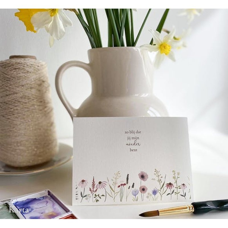 Kaart Zo Blij Dat Je Mijn Moeder Bent