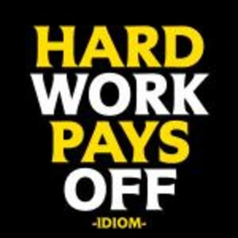 Kaart Hard Works Pays Off