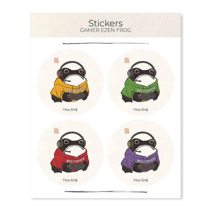 Ezen Frog Stickervel