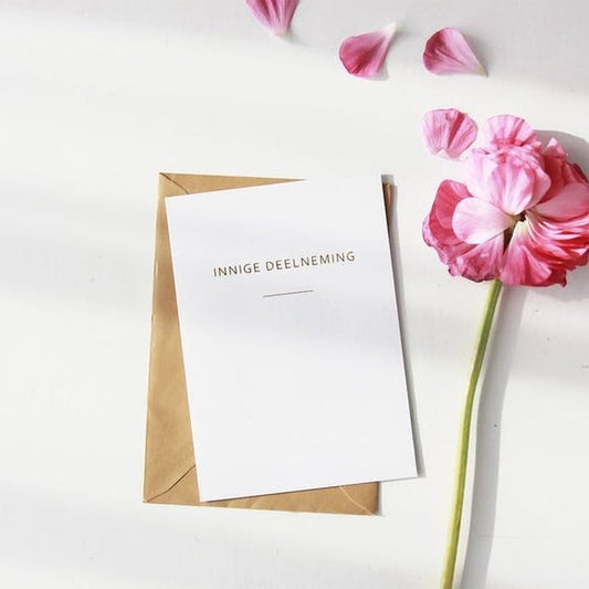 Kaart Innige Deelneming | Met Enveloppe