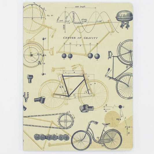 Bicycle Science Softcover Notebook - Lined Pages