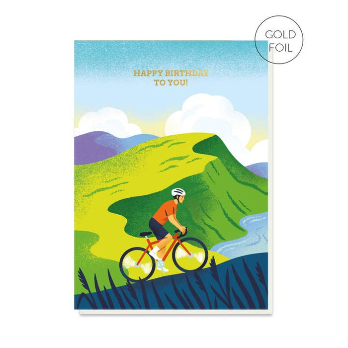 Map Birthday Cyclist