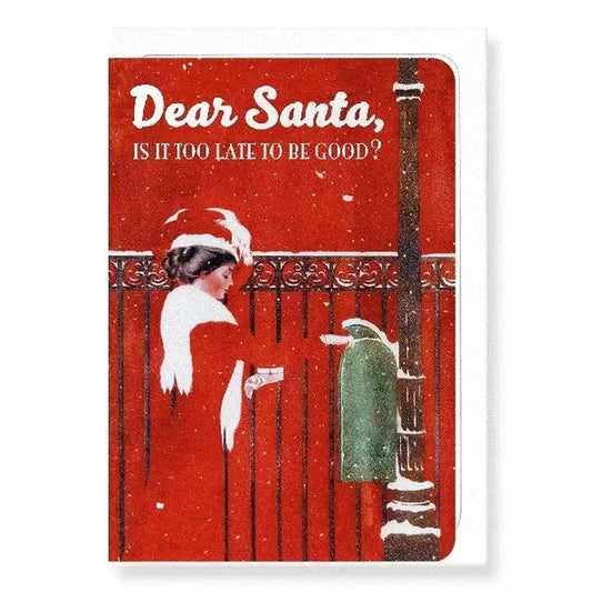 Kaart Dear Santa - Too Late?