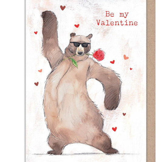 Kaart Be My Valentine | Bear