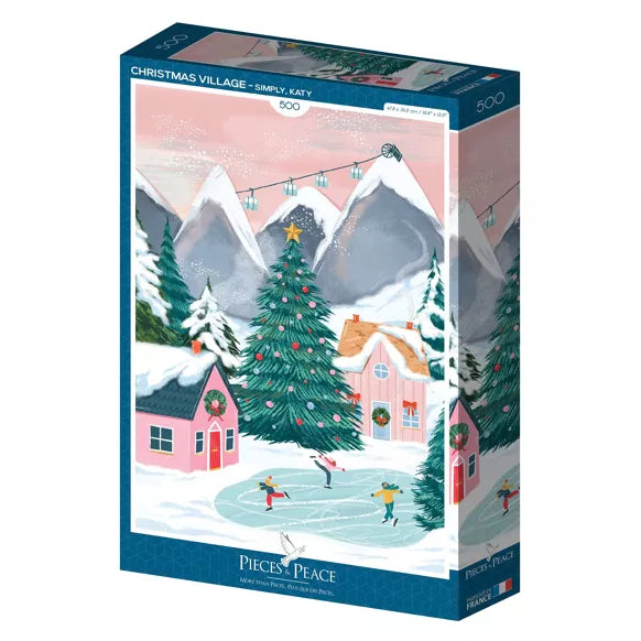 Piece e pace Christmas Village Puzzle 500 pezzi