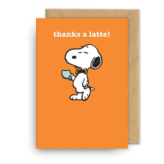 Kaart Thanks a Latte | Snoopy