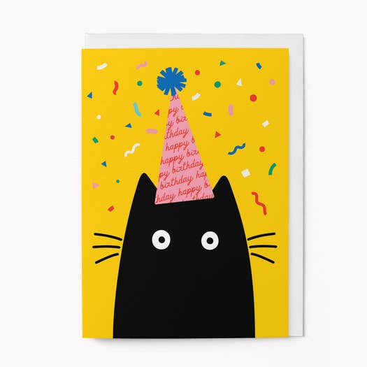 Kaart Birthday Cat