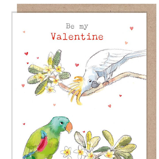 Kaart Valentine | Parrots