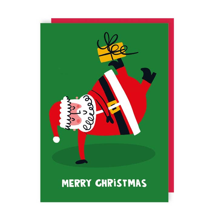 Kaart Funny Santa Claus