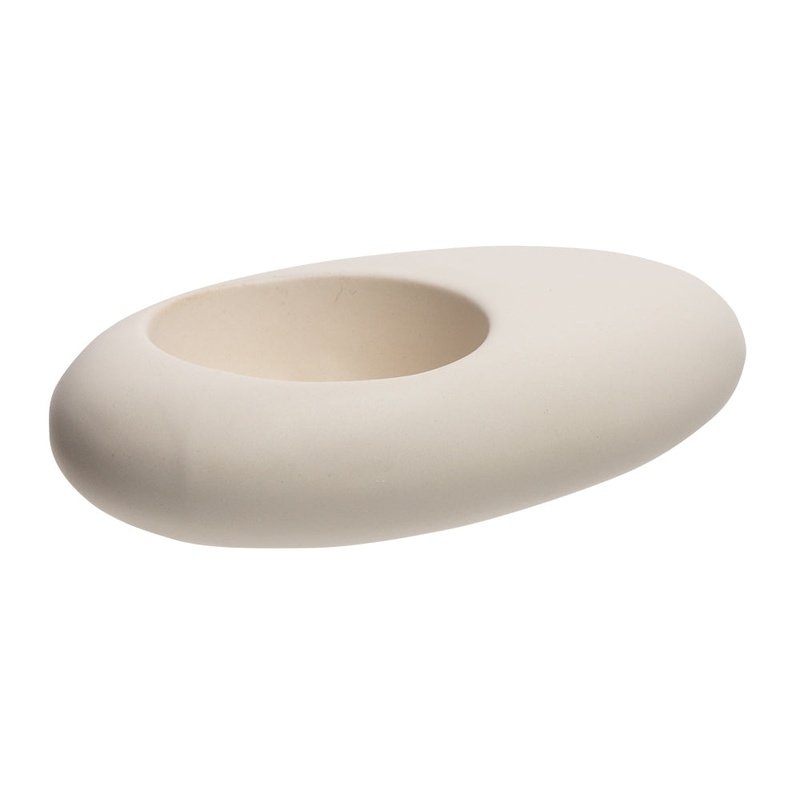 Tranquillo Kaarsenhouder Steen | Off White