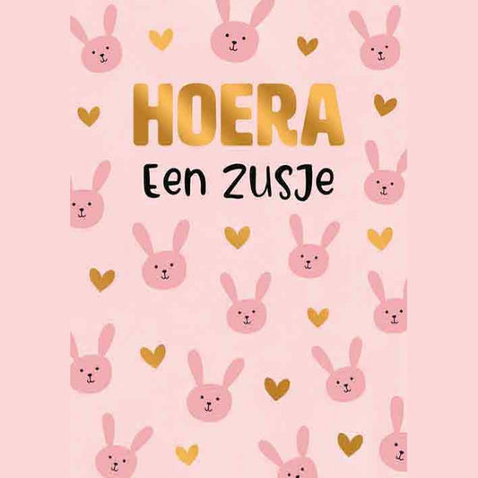 Kaart Hoera Een Zusje