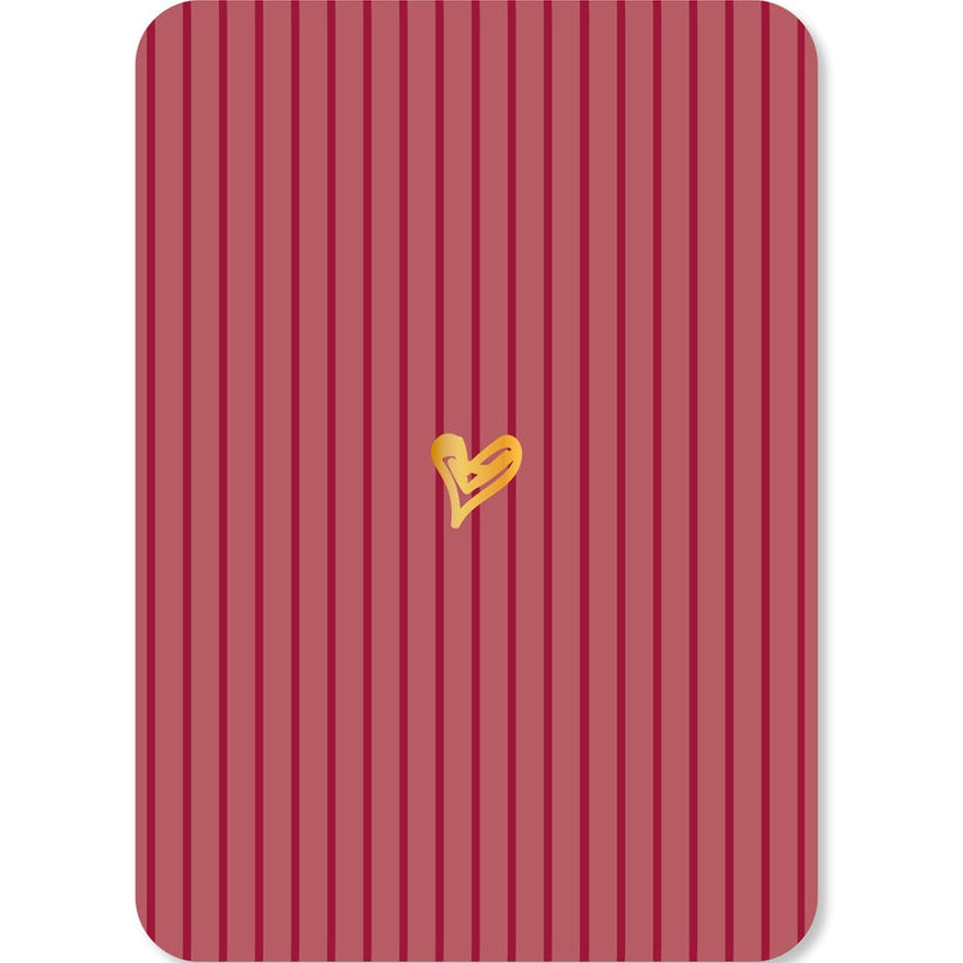 Kaart Hartje Goudfolie