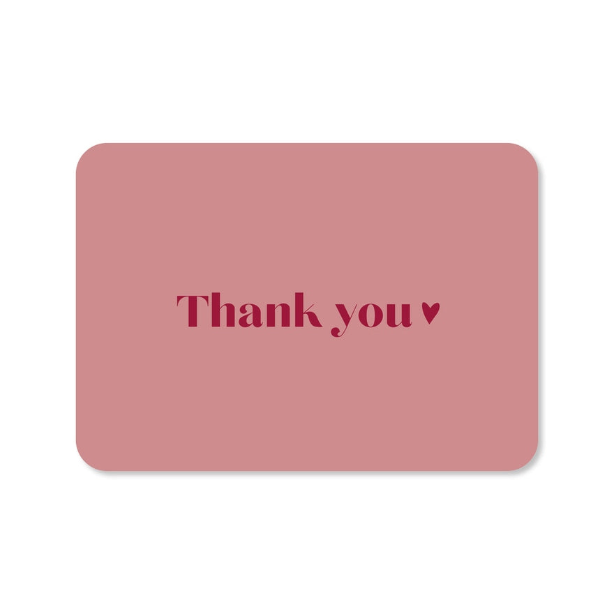 Kaart Thank You | Hartje