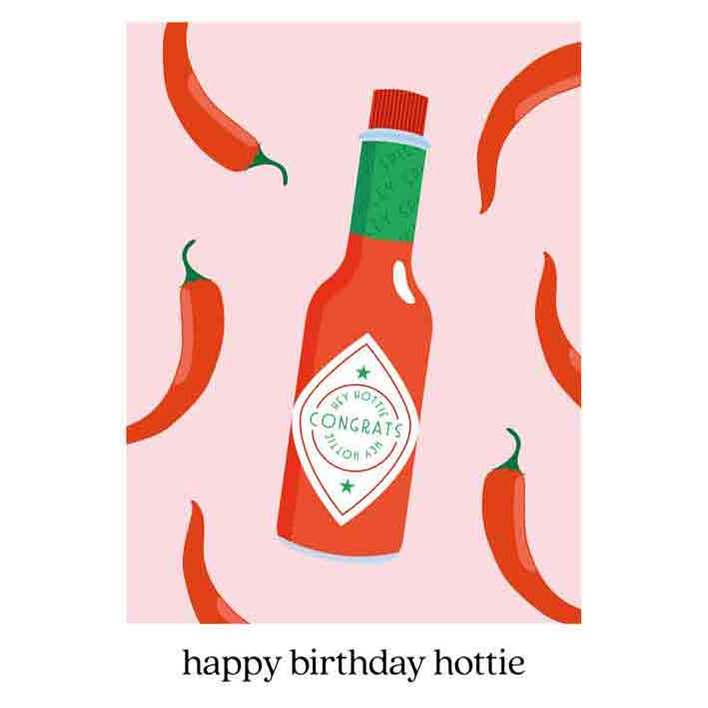 Kaart Happy Birthday Hottie