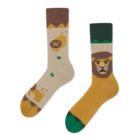 Many Mornings Lion Around Sokken