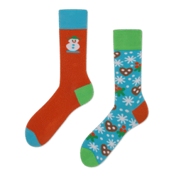 Many Mornings Snow Much Fun Sokken