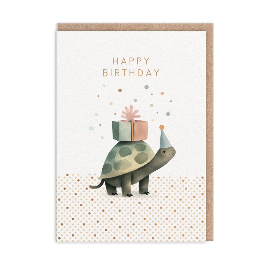 Kaart Tortoise Birthday