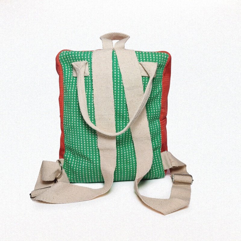 LaLu Ujala Candy Cane Backpack | Organic Cotton