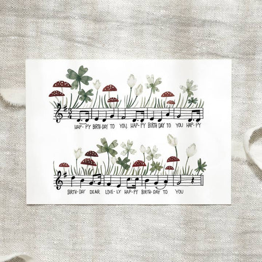 Kaart Birthday Song