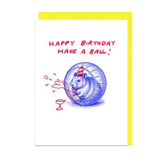 Kaart Happy Birthday Have a Ball