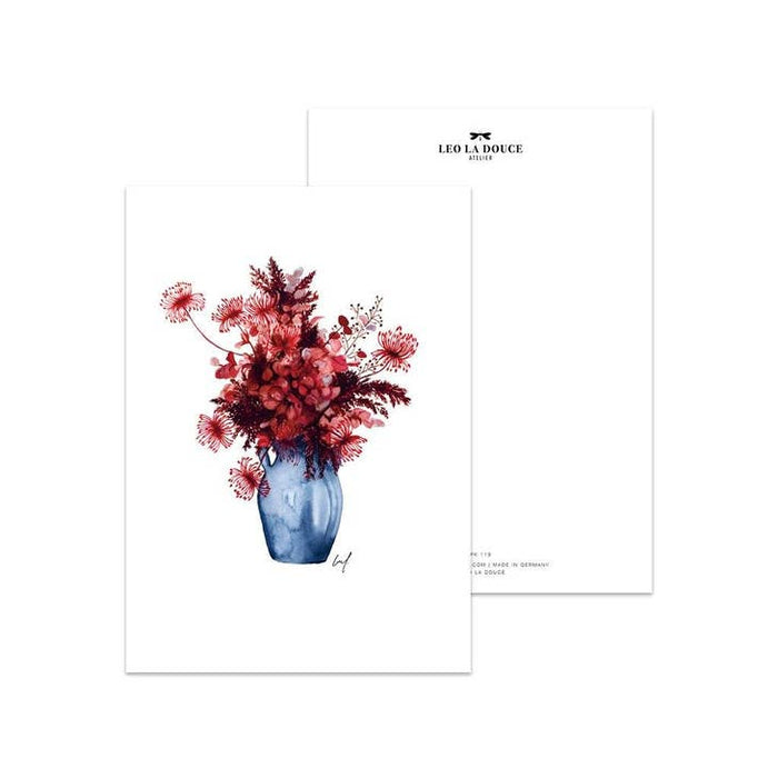 Postcard Red Autumn Flowers | Una busta