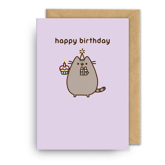 Kaart Pusheen Birthday Cupcake