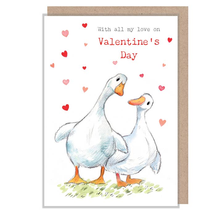 Kaart Valentine | White Ducks