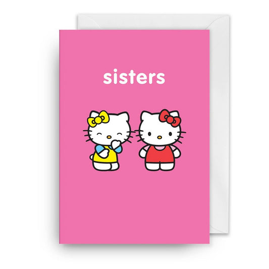 Kaart Hello Kitty Sisters