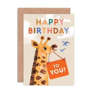 Kaart Giraffe Birthday