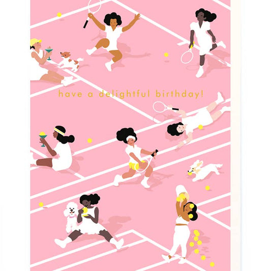 Kaart Tennis Birthday
