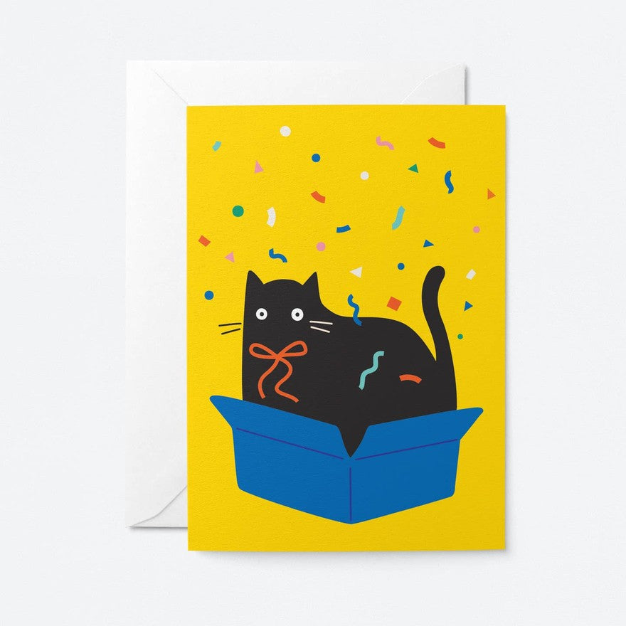 Kaart Cat In a Box
