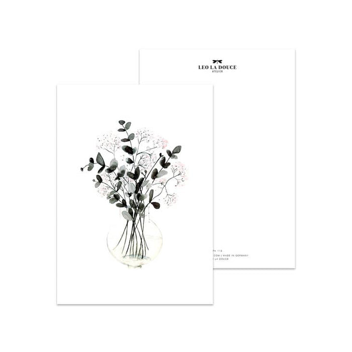 Cartolina eucalipto pallido | Una busta